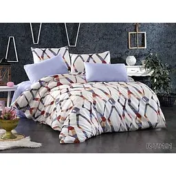 Комплект постільної білизни з компаньйоном (R-T9191) Євро TAG tekstil pbe0037149 - мініатюра 2