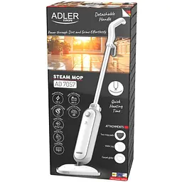 Парова швабра Adler AD 7057 1300Вт/ 380мл/ 25 г/хв/ біла - мініатюра 8