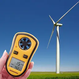 Цифровий анемометр крильчатий 0,1-30м/с, -10-45°C Benetech 10,5х5,8х2 см hoz0010069 - мініатюра 4