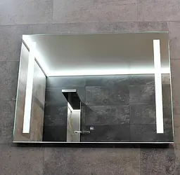 Дзеркало Dusel DE-M1041 75x120 з годинником, Білий - мініатюра 5