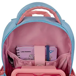 Рюкзак YES TS-109 Line Friends Stylish 39х28х14 см Рожево-блакитний (559948) - мініатюра 7