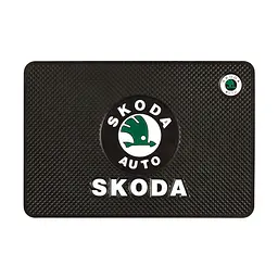 Антискользящий коврик торпеди з логотипом Skoda