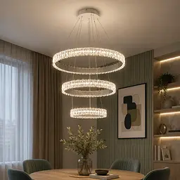 Світлодіодна підвісна люстра Artlight WG5129/80+60+40WH, 105 Вт, біла