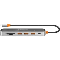 Порт-реплікатор Canyon Docking Station DS-13 4k 7-in-1 USB-C (CNS-TDS13) - мініатюра 3