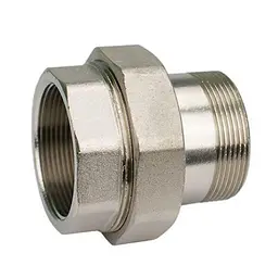 Згін-американка Karro KR3102 1 1/4" прямий нікельована латунь 30412