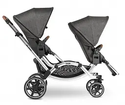 Універсальна коляска 2 в 1 для двійні ABC Design Zoom Asphalt, сірий (12002522003/K) - мініатюра 3