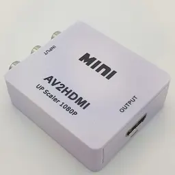 Конвертер адаптер з AV тюльпани RCA в HDMI перехідник перетворювач 1080P відео та аудіо UKC білий - мініатюра 3
