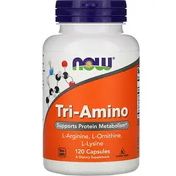 Комплекс амінокислот Now Foods Tri-Amino 120 капсул