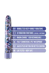 Вібратор Blush Limited Addiction Floradelic 17.8 см фіолетовий - мініатюра 5