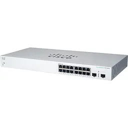 Комутатор мережевий Cisco CBS220-16T-2G-EU - мініатюра 1