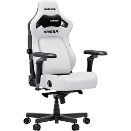 Крісло геймерське Anda Seat Kaiser 4 V2 Size XL до 180 кг ігрове White PVC (AD12YDDC-XLL-20-W-PV/C-03)