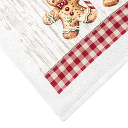 Набір рушничків Ardesto Christmas Gingerbread 38х63см, 2шт, 100% бавовна (ART3863HG) - мініатюра 3