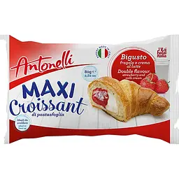 Круасани Antonelli Maxi Strawberry & Milk з полунично-молочною начинкою 8 шт. - мініатюра 2