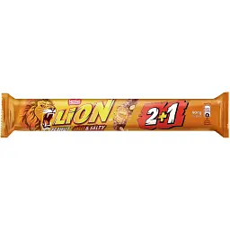 Упаковка батончиків Lion Peanut Sweet & Salty з м'якою карамеллю та арахісом 2+1 90 г х 24 шт