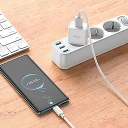 Зарядний пристрій HOCO Leisure single port charger C106A блок адаптер білий - мініатюра 5