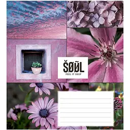 Зошит учнівський Школярик Feel your soul, у клітинку, 24 аркуші, ВД-лак, 25 шт. (024-3235K) - мініатюра 3