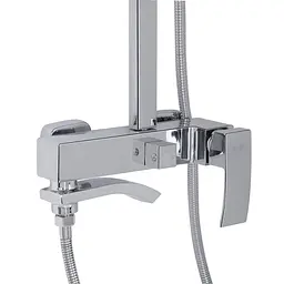 Душова система універсальна Qtap Swan Cascada на три споживача (з виливом) QTSWA111CRM45566 Chrome, Хром - мініатюра 4