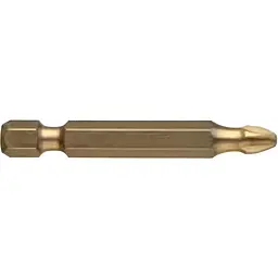 Насадка викруткова USH Isotin Phillips PH2x50 мм Torsion титанова подовжена 10 шт. (UUSG0213622)