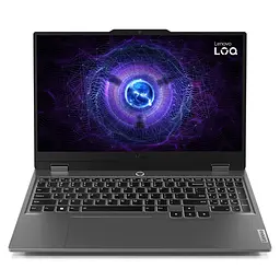 Ноутбук Lenovo LOQ 15IRX9 (15.6 F 144 Hz, Intel Core i5-13450HX, 16 GB, 512 SSD, RTX 4050 6 GB, DOS) Luna Grey (83DV01L7RA)