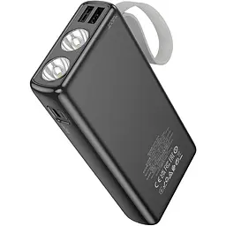 Зовнішній акумулятор Hoco J129A Nature 20000mAh 10W Black [117333] - мініатюра 3