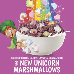 Сухий сніданок General Mills Lucky Charms Unicorn Cotton Candy Family Size 527г - мініатюра 2