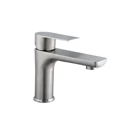 Змішувач для умивальника Globus Lux Swiss SQW-101-304 нержавійка для ванної кімнати елегантний та функціональний