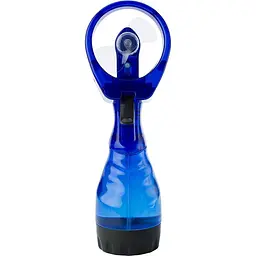 Ручний мінівентилятор із пульверизатором на батарейках, Water Spray Fan, Синій, з розпилювачем води (ST) - мініатюра 2