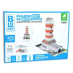 Конструктор керамічний з міні цегли BLOCKY Береговий Маяк Strateg (31009)