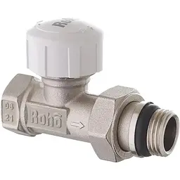 Кран радіаторний термостатичний Roho R5161-050 - 1/2" (М30x1,5) прямий (антипротечка) RO0125