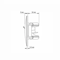 Розетка CAT6+CAT3 подвійна кремова VIDEX BINERA VIDEX (24700-000)