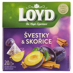Чай фруктовий Loyd Plum&Cinnamon Слива та кориця 40 г (20 шт. х 2 г) - мініатюра 2
