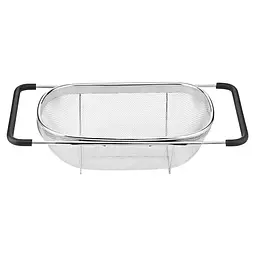 Друшляк-сито на раковину для миття продуктів 29*19*10 см Zhongjing HP-19-18-S - мініатюра 13