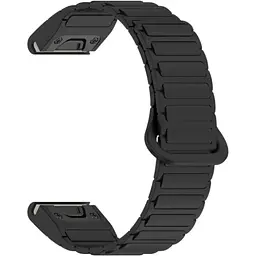 Ремінець DK CDK для Garmin Fenix ​​8 51mm 26mm Silicone Shaped Magnetic Band (019625) (black)