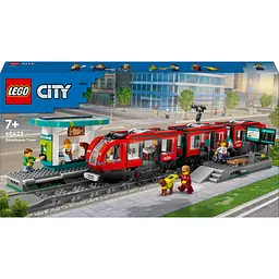 Конструктор LEGO City Трамвай і вокзал у центрі міста 811 деталей (60423)