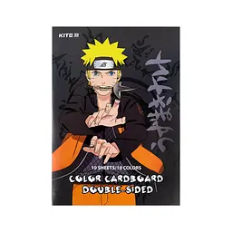 Кольоровий картон Kite А4 двосторонній Naruto 10 аркушів (NR24-255) - мініатюра 1