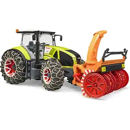 Уцінка. Іграшкова машинка Bruder Трактор Claas Axion 950 для прибирання снігу 1:16 (03017)  - мініатюра 5