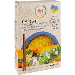 Булгур Art Foods зі 100% твердих сортів пшениці 400 г (4 пакетики по 100 г) - мініатюра 2