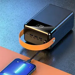 Power Bank 80000mAh зі наскрізною зарядкою портативна батарея для смартфона планшета роутера USB зовнішній акумулятор повербанк із швидкою зарядкою 22.5W ліхтариком та дисплеєм LENYES 821D PD+QC - мініатюра 9