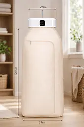 Вертикальна електросушарка для одягу з гарячим повітрям dryer AND XL-1187 / Побутова електрична сушарка для білизни з чохлом та таймером - мініатюра 3
