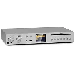 Підсилювач ресивер Auna HiFi CD Silver Star (10036446)