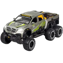 Колекційна металева модель пікапа АвтоЕксперт Mercedes-Benz X-Class EXY 6x6 з інерцією, світлом та звуком 1:32