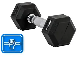 Гантель шестигранна Thunder 2,5 кг (HEXAGONAL-DUMBBELLS-2,5KG) - мініатюра 4