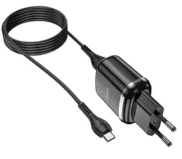 Адаптер HOCO Micro USB cable Aspiring dual port charger set N4 |2USB, 2.4A|