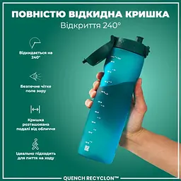 Пляшка для води ION8 1000 мл (ЭКО бутылка) BPA Free, Aqua (I8RF1000AQU) - мініатюра 4