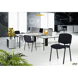 Офісне крісло для відвідувачів Art Metal Furniture Із чорний А-01 (011007) - мініатюра 7