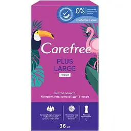 Щоденні прокладки Carefree Plus Large Fresh 36 шт.