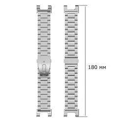 Металевий ремінець Primolux для смарт-годинника Xiaomi Amazfit T-Rex (A1918/A1919)/T-Rex Pro Silver - мініатюра 5