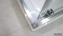 Душова кабіна Dusel A-513 80x80x190 прозоре, Універсальна, прозорий, хром, 80x80 - мініатюра 2