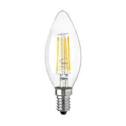 Лампочка Delux BL37B 4 Вт 4000K 220 В E14 filament 3 шт (90016735)