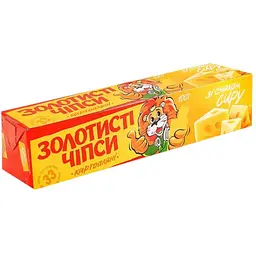 Уцінка. Чипси Золотисті зі смаком сиру 100 г (131891)